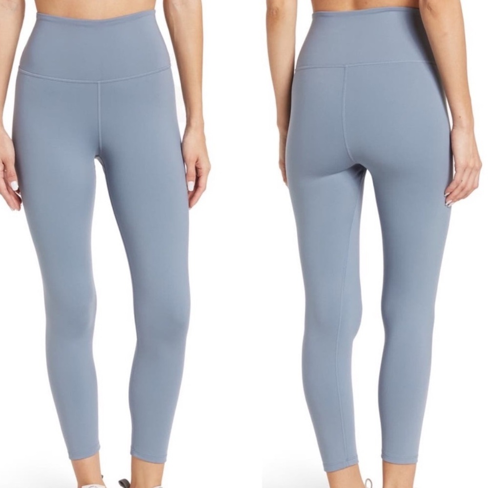CARBON38 NWT HIGH RISE 7/8TH LEGGINGS STEEL BLUE SMALL MEDIUM EXTRA LARGE